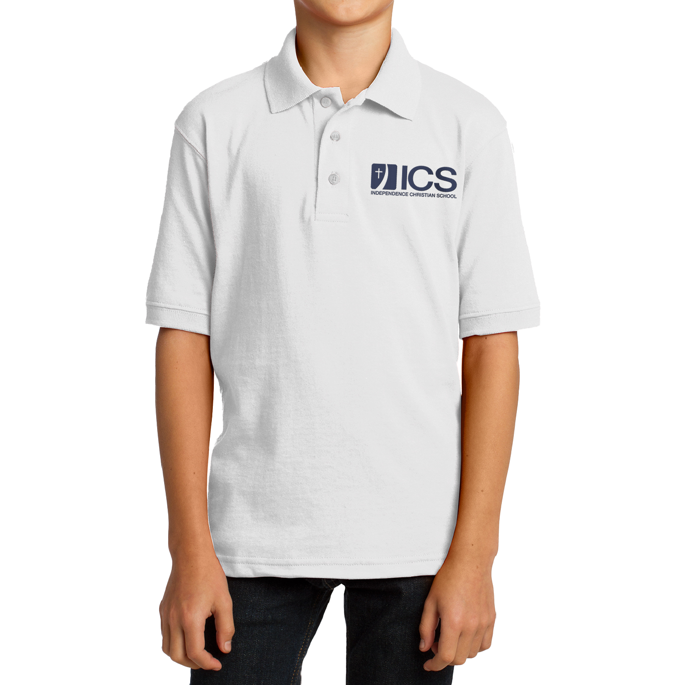 ICS White Polo