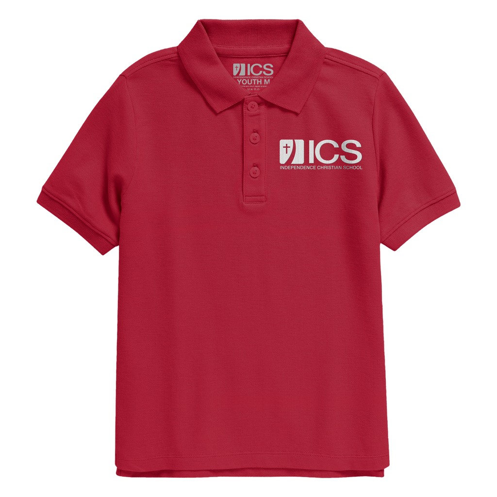 ICS Red Polo