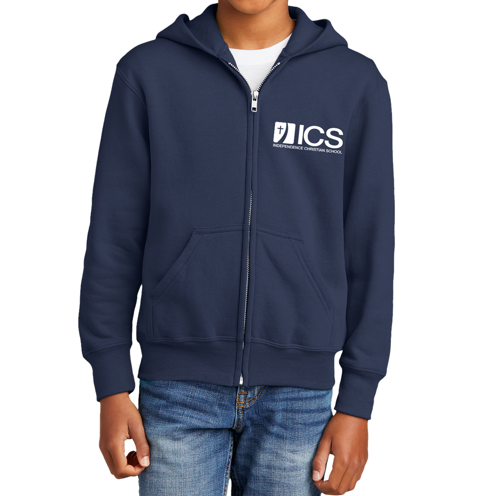 ICS Fleece Full Zip Hooded Sweatshirt