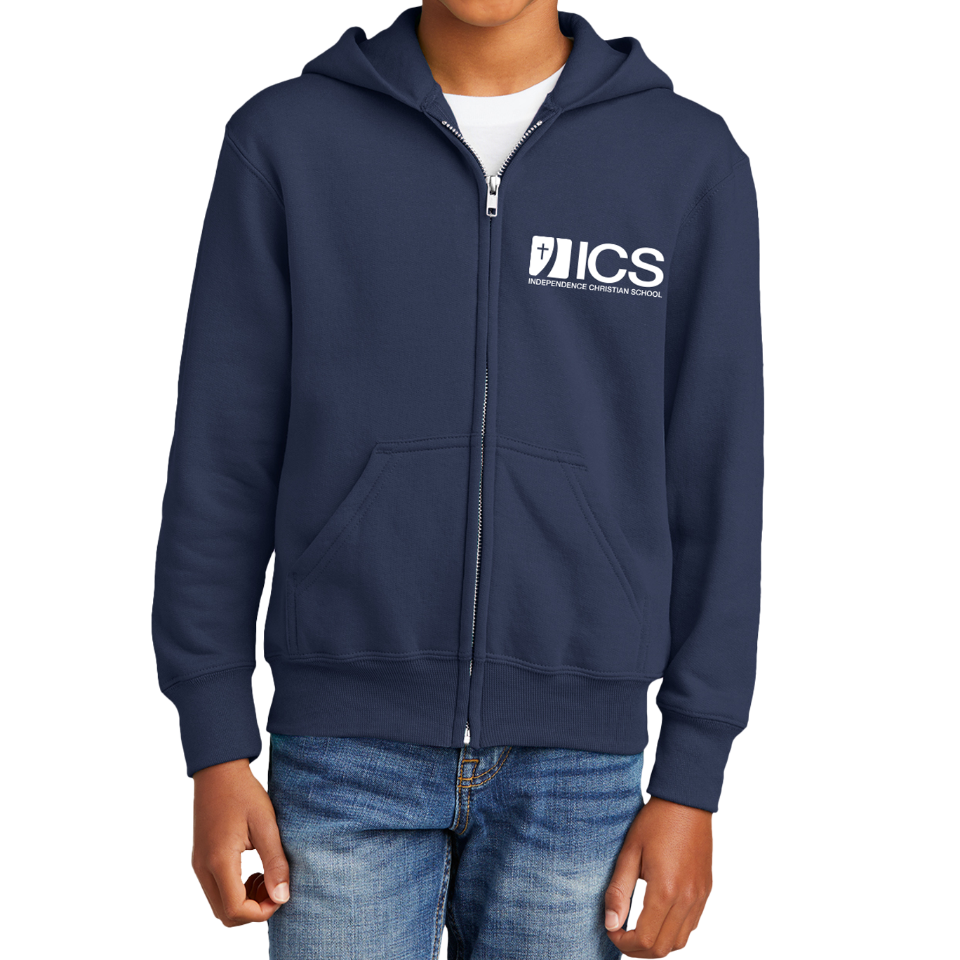 ICS Fleece Full Zip Hooded Sweatshirt