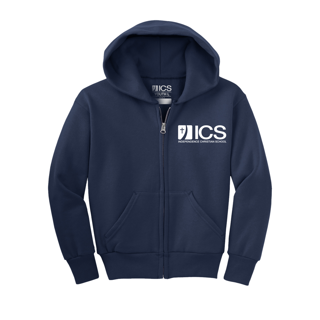 ICS Fleece Full Zip Hooded Sweatshirt
