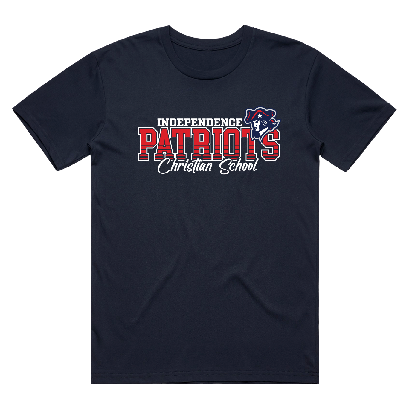 ICS PATRIOTS Adult Navy Tee ITS32-8045Xc