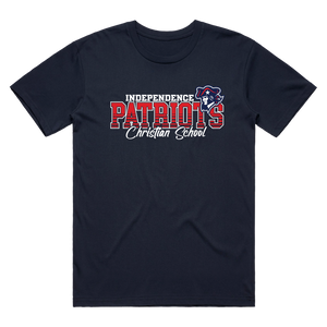 ICS PATRIOTS Adult Navy Tee ITS32-8045Xc