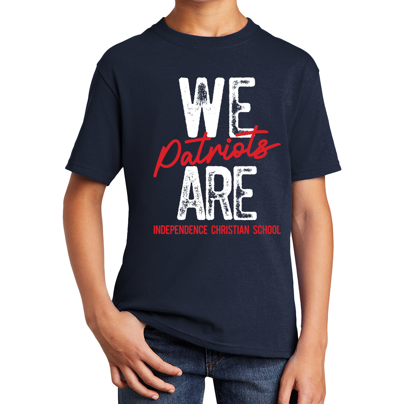 WE ARE Patriots, Adult Navy Tee ITS32-8047Xa