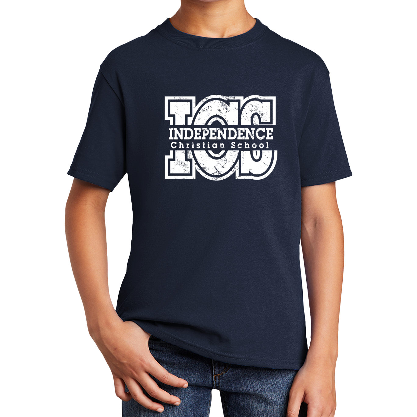 ICS SPIRIT! Adult Navy Tee ITS32-8053Xa