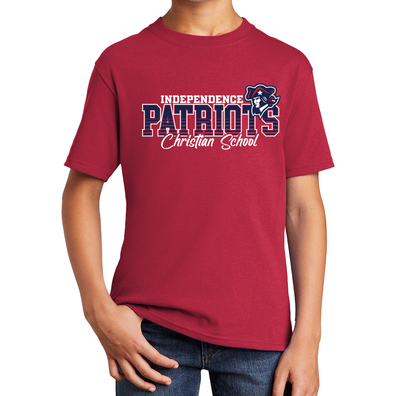 ICS PATRIOTS Adult Red Tee ITS40-8046Xa