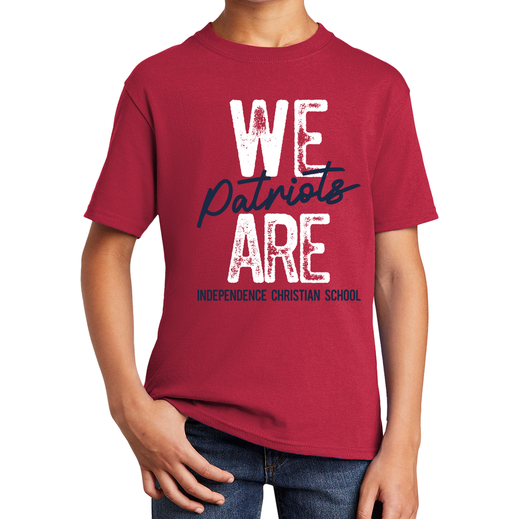 WE ARE Patriots, Adult Red Tee ITS40-8048Xa