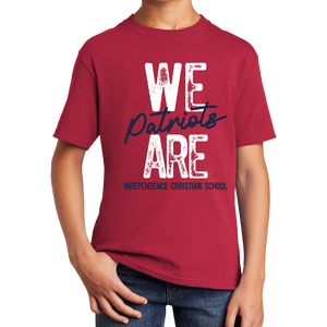 WE ARE Patriots, Adult Red Tee ITS40-8048Xa