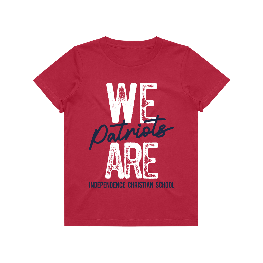 WE ARE Patriots, Youth Red Tee ITS40-8048Xb
