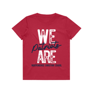 WE ARE Patriots, Youth Red Tee ITS40-8048Xb