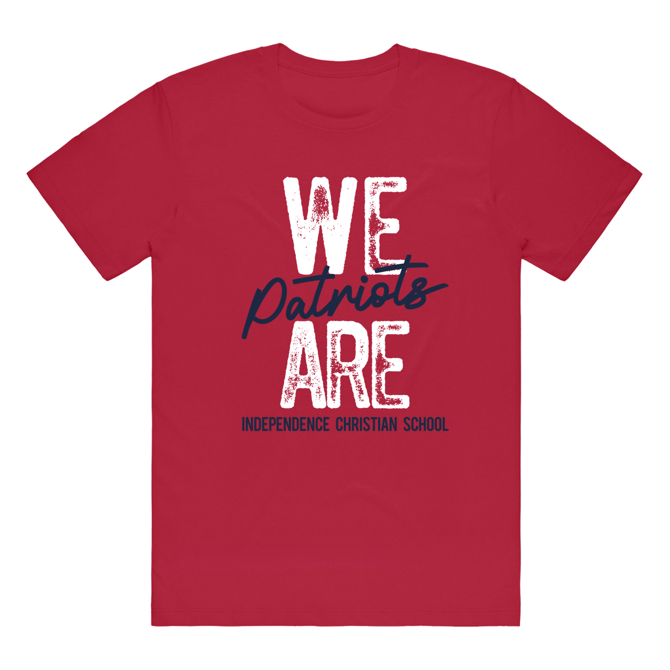 WE ARE Patriots, Adult Red Tee ITS40-8048Xc