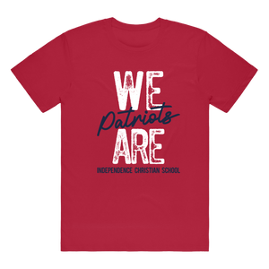 WE ARE Patriots, Adult Red Tee ITS40-8048Xc